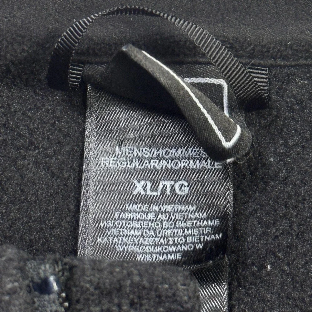 The North Face Jacket Mens‎ XL Black Fleece Full Zip Stand-Up Collar Breathable